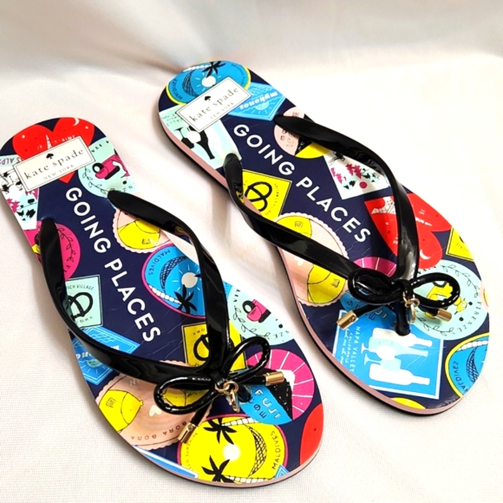 Kate Spade New York Going Places Colorful Summer Sandals (W Size 7-8)